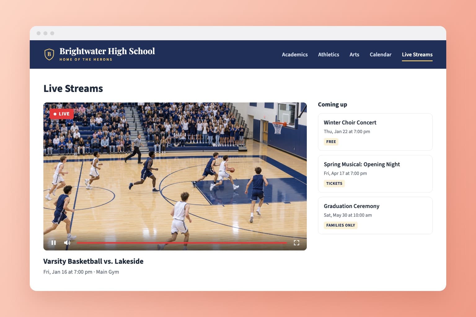 On Your School Website