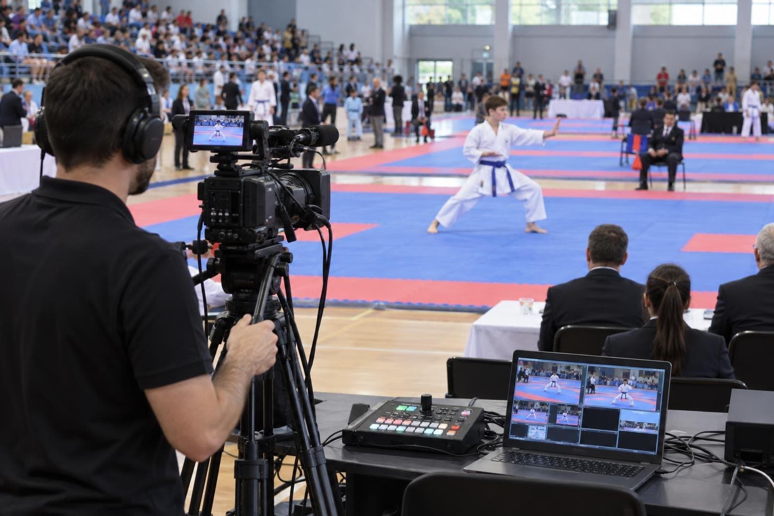 Ángulos de cámara que funcionan para el karate
