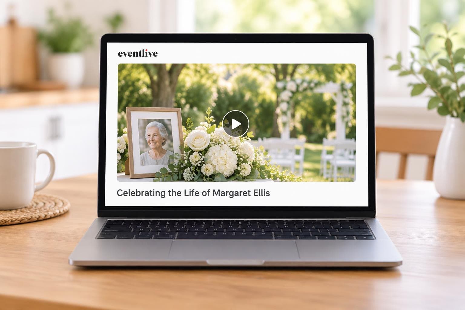 The memorial service recording stays with you
