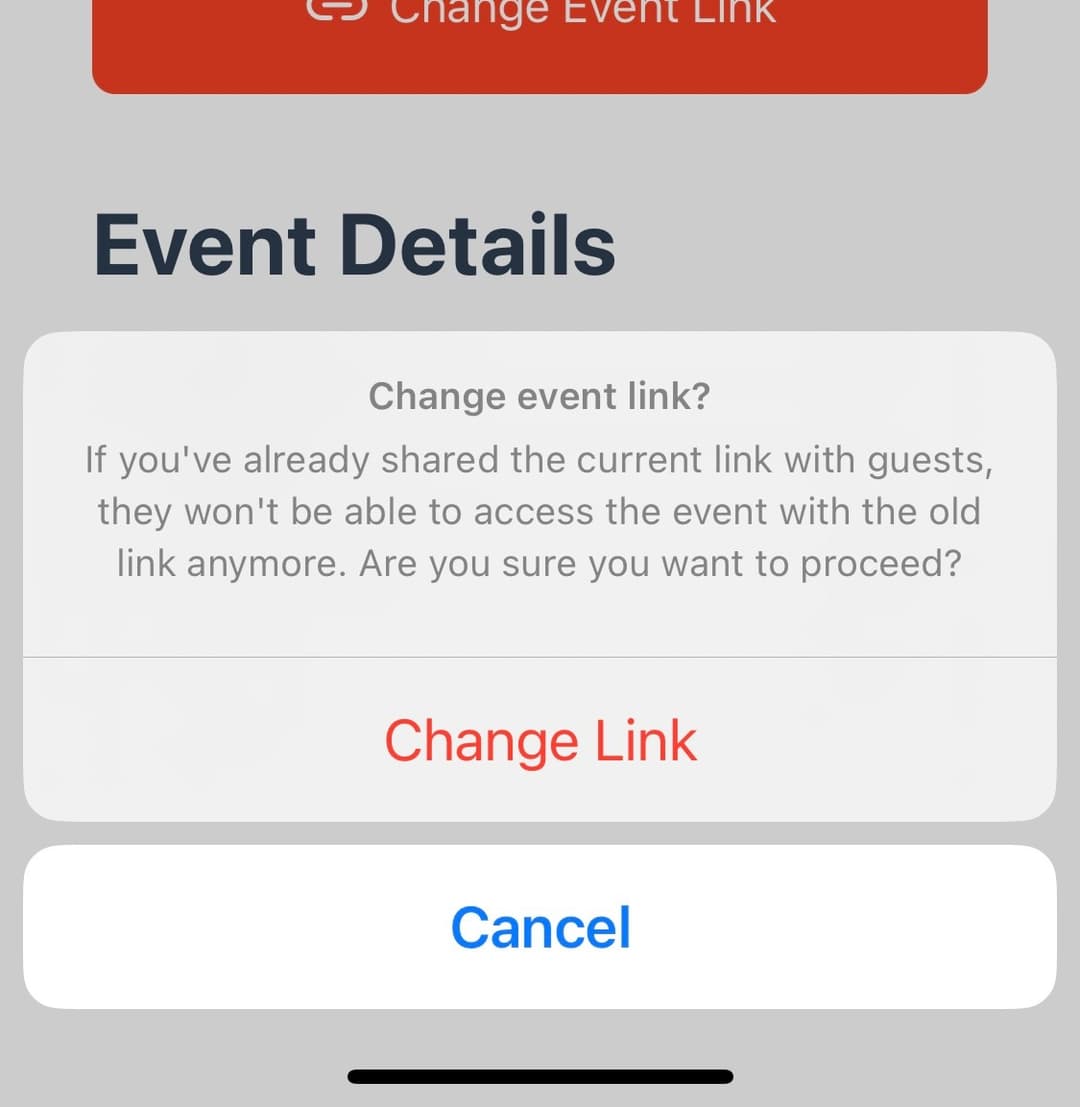 Please keep in mind that wonce you change the link, the old link won't be active and you will have to resend the new…