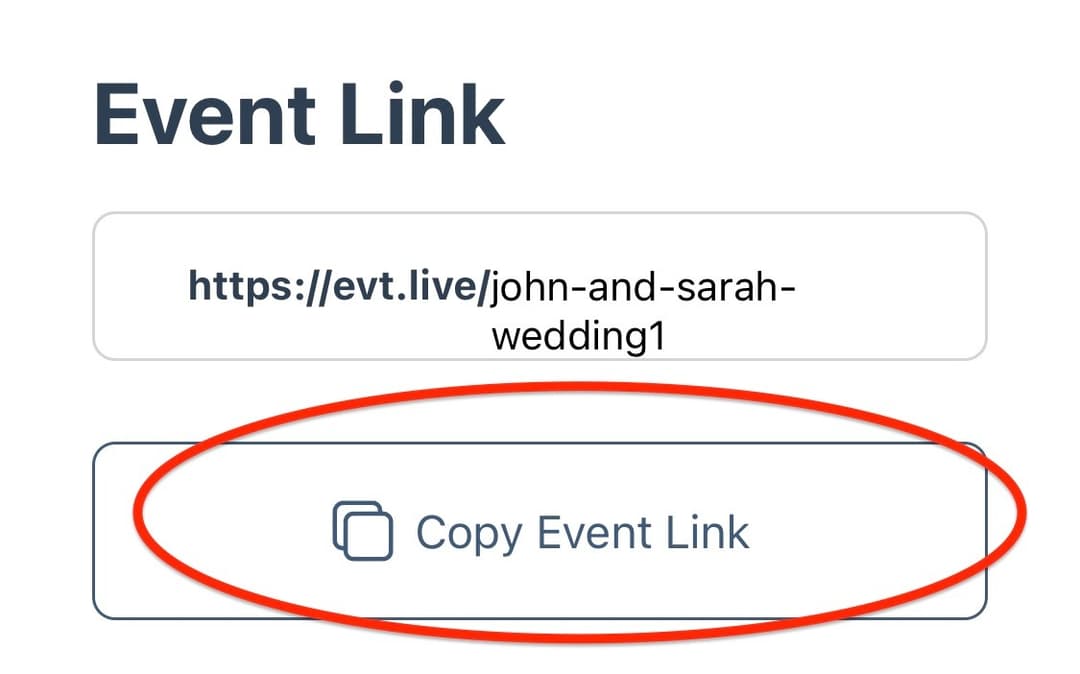 You can now copy the new link and share it with the viewers.