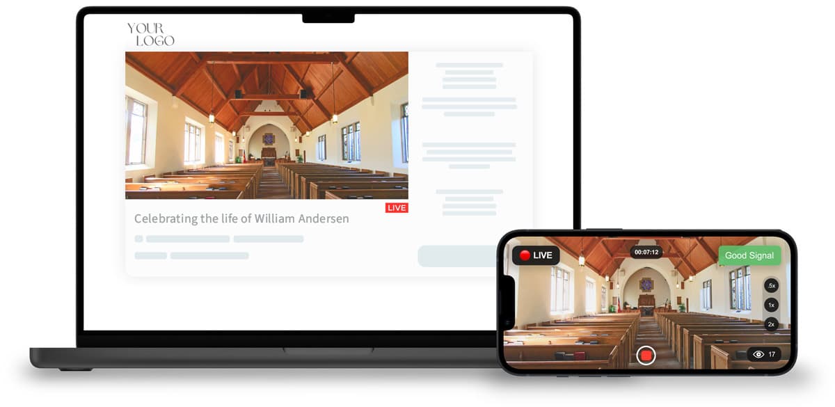 Private virtual funerals and memorials, with real people to help