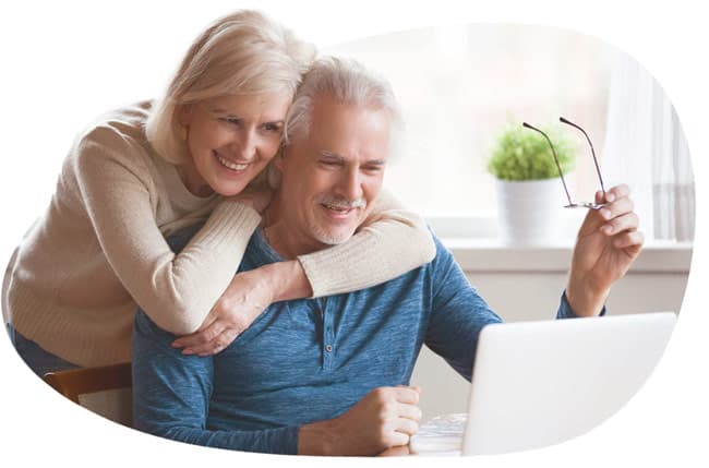 couple watching live stream