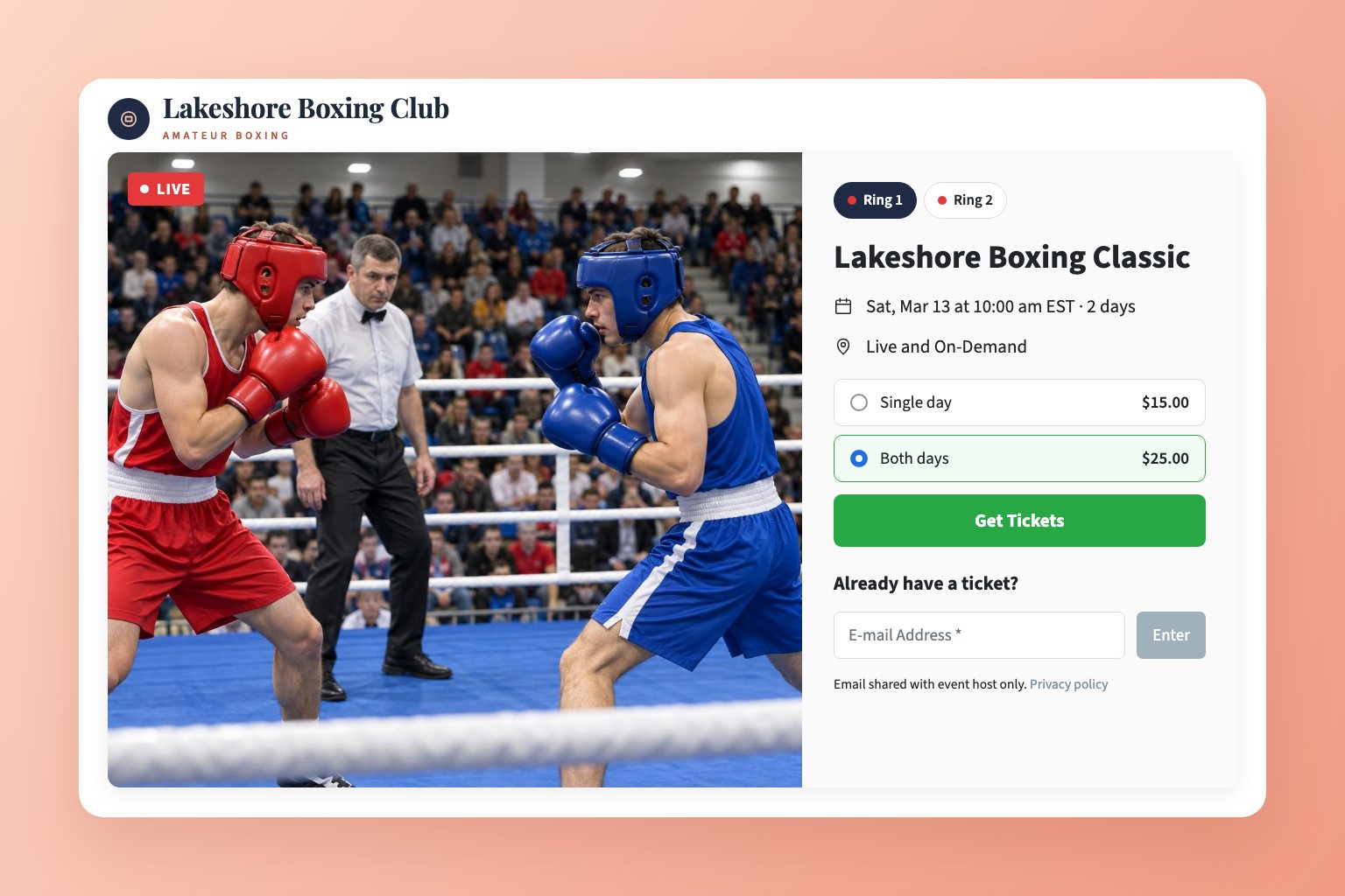 Live Stream Boxing Events