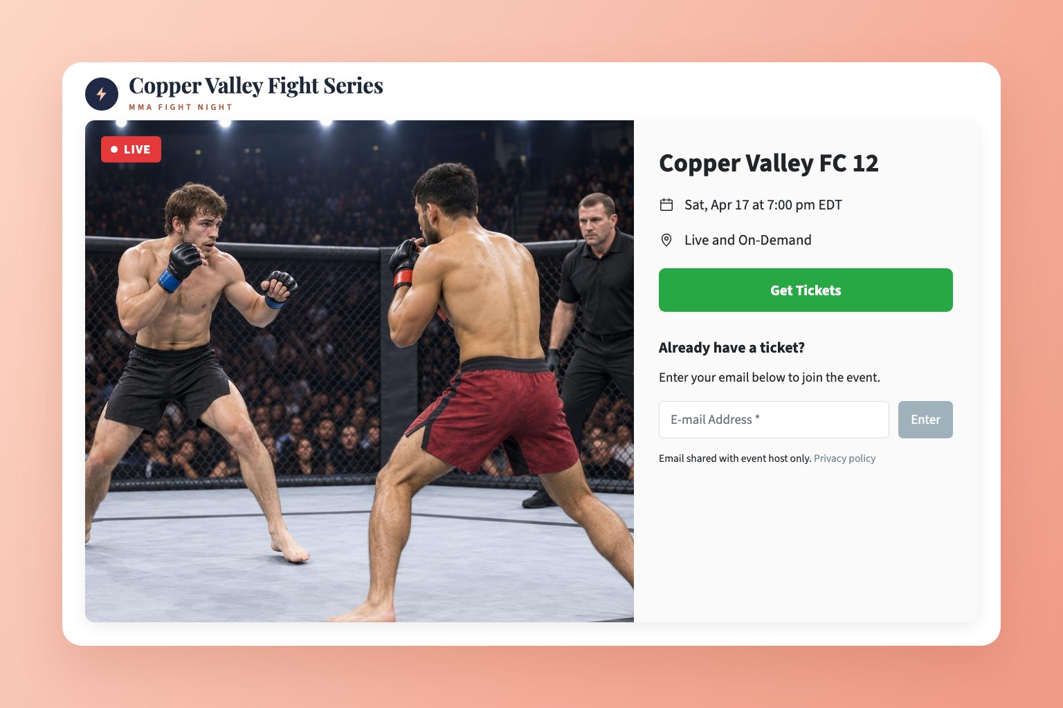 Live Stream MMA Events