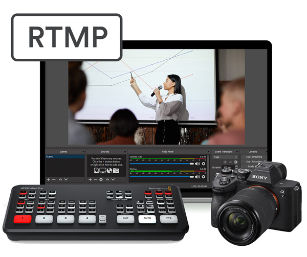 live stream events using rtmp