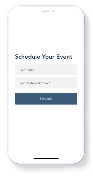 schedule a virtual event