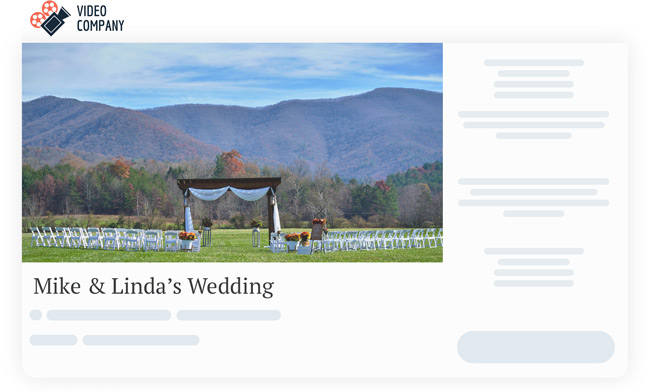 virtual event viewing page