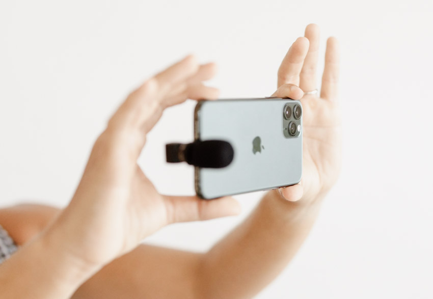 live stream using your iphone and a microphone