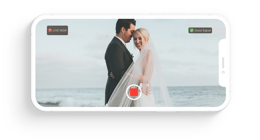 eventlive wedding live stream on iphone