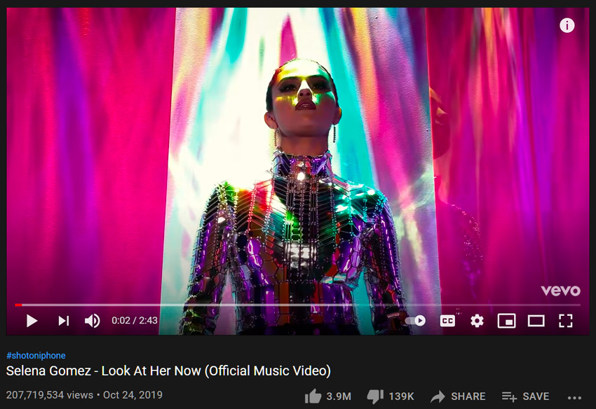 selena gomez iphone video