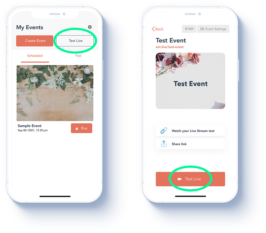 how to use eventlive app