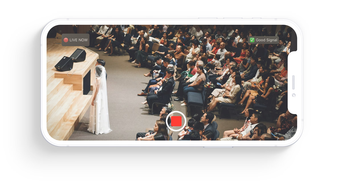 diy wedding live stream