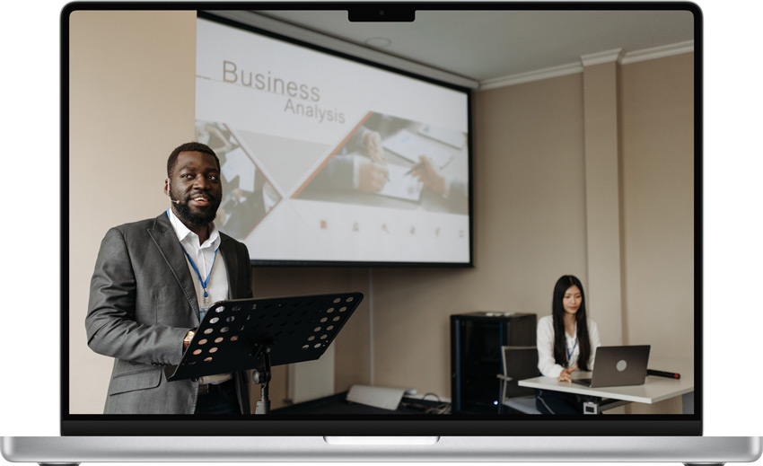 live streaming a conference with slides