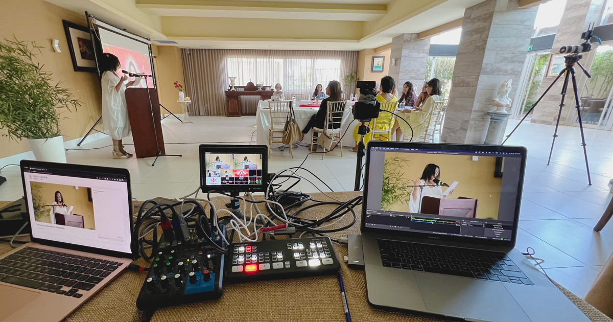 How many cameras do you need to live stream an event?