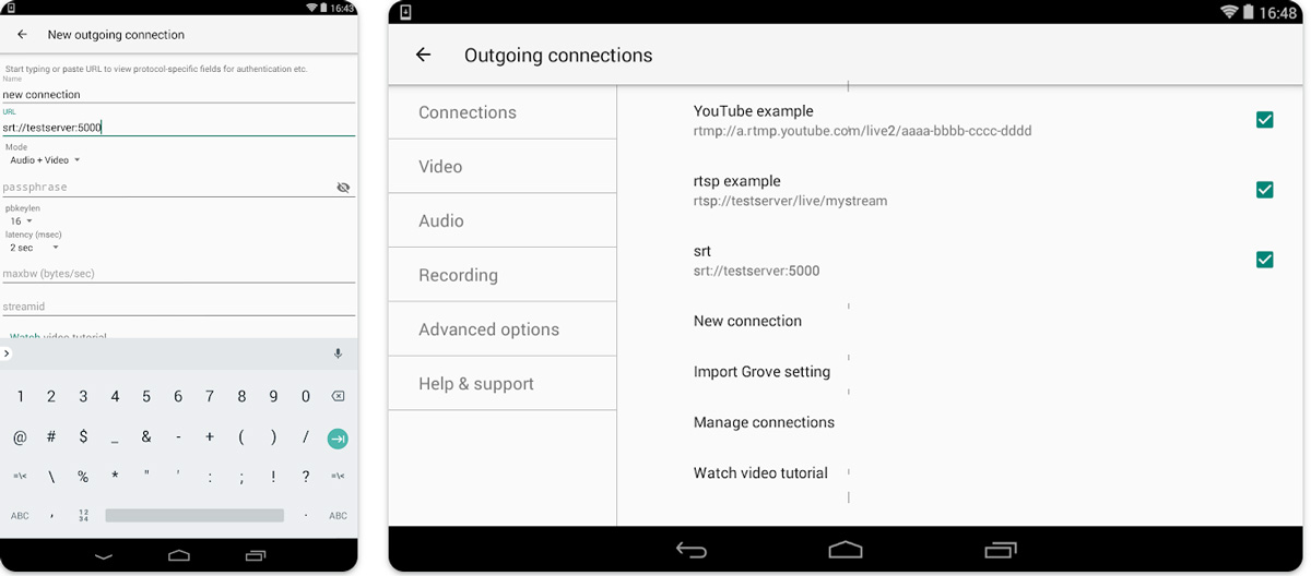 larix broadcaster app