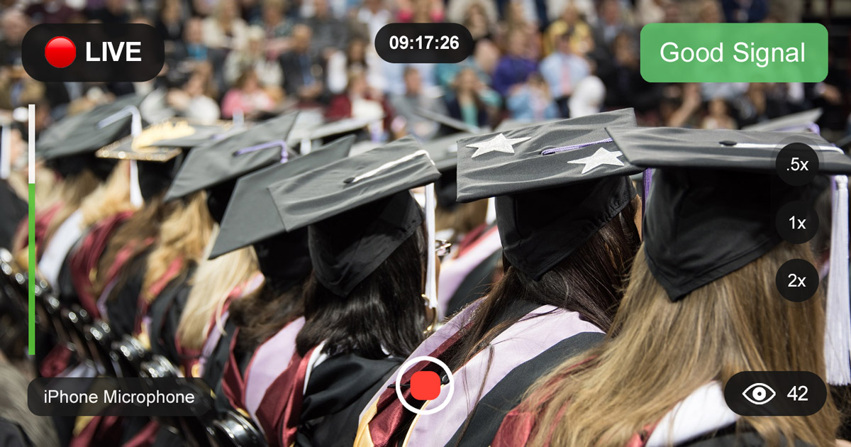 ​​How To Live Stream a Graduation using a Smartphone (on a budget)