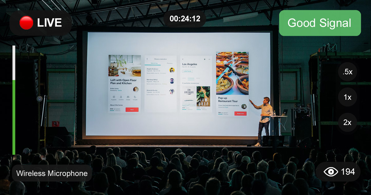 product launch streamed live