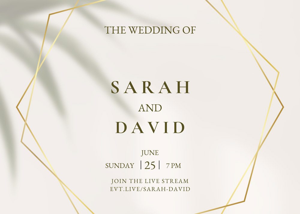 digital wedding invitation