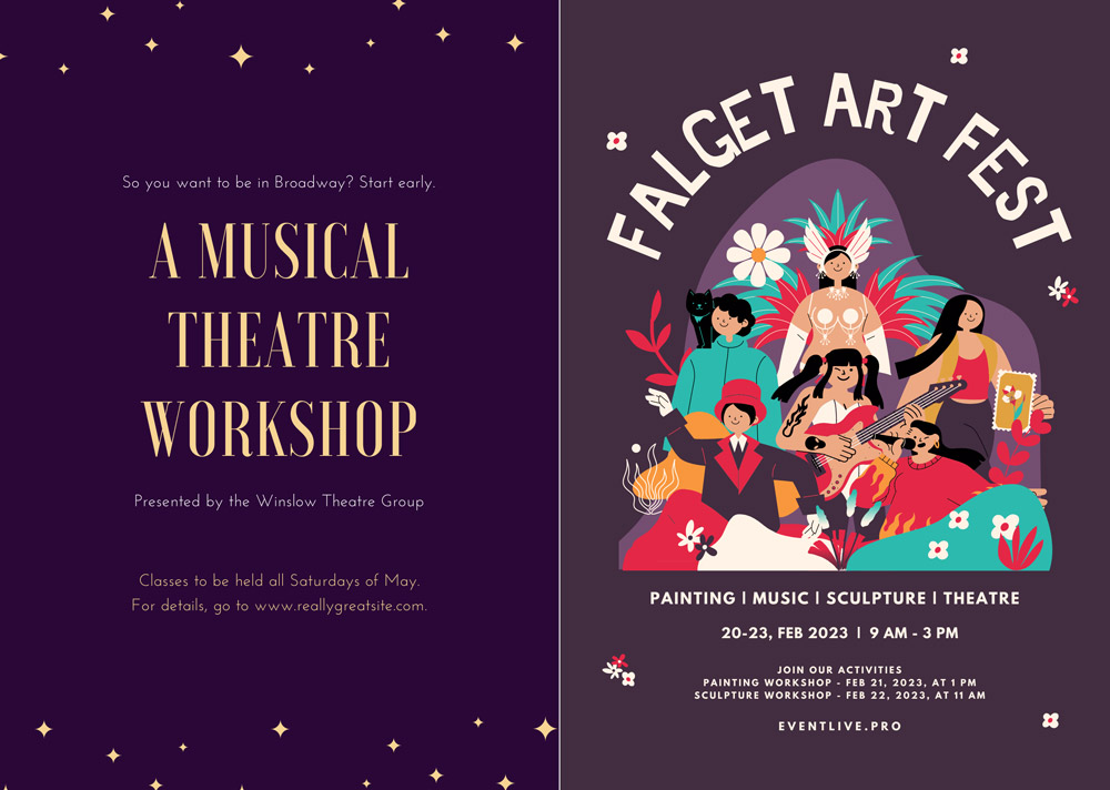 virtual invitation to a theatre play